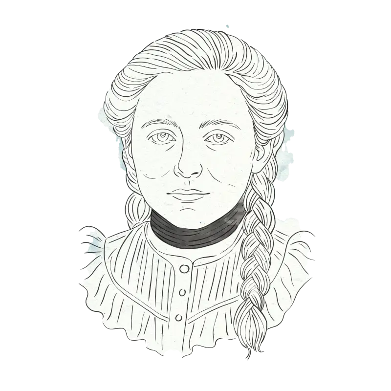 Portrait dessiné de Louisa Paulin